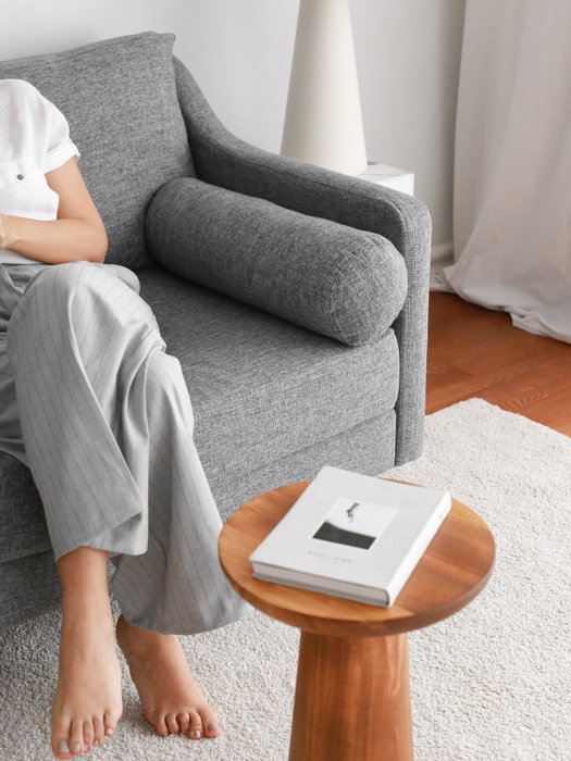 Atelier Del Sofa Nordi Sofá de 3 Plazas de Madera - Gris Atelier Del Sofa Nordi Sofá de 3 Plazas de Madera - Gris